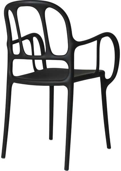 Mila Polipropilen Black Kollu Sandalye modelleri