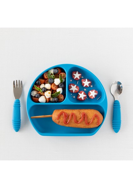 Koyu Mavi Silikon Vakumlu Tabak modelleri