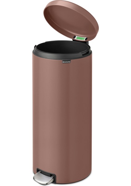 Newicon Satin Taupe Çelik Pedallı Mutfak Çöp Kovası 30 Lt modelleri