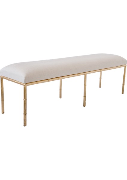 Perla Metal Ayaklı Krem Bench fiyatları