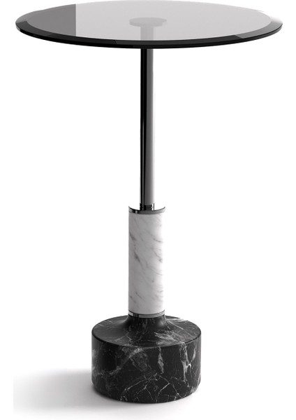 Lope Solo Siyah Mermer Ayaklı Yan Sehpa