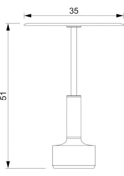 Lope Solo Siyah Mermer Ayaklı Yan Sehpa