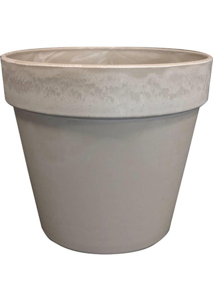 Nayla Gri Plastik Saksı 25X23 cm