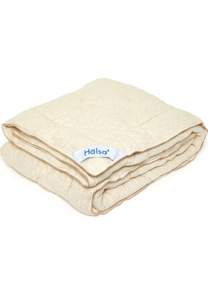 Falun Belçika Keteni ve Organik Pamuk Karışımı Bej Çift Kişilik Yorgan