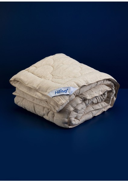 Falun Belçika Keteni ve Organik Pamuk Karışımı Bej Çift Kişilik Yorgan fırsatları