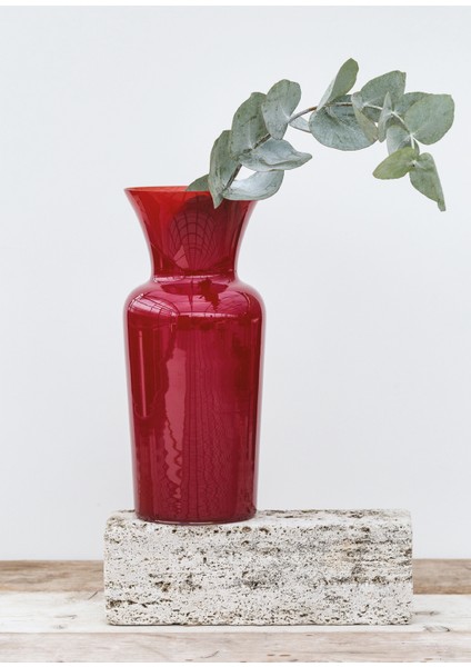 Profili Sword Lily Kırmızı Cam Orta Boy Vazo fiyatları