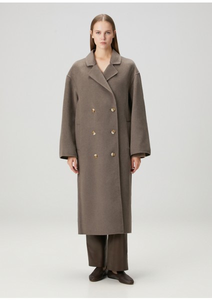 Borneo Koyu Bej Yün Palto fırsatları