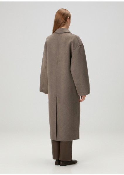 Borneo Koyu Bej Yün Palto indirimleri