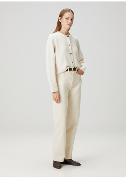 Asmar Krem Jean Pantolon