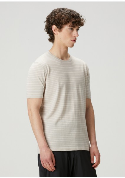 Bej Çizgili Triko modelleri