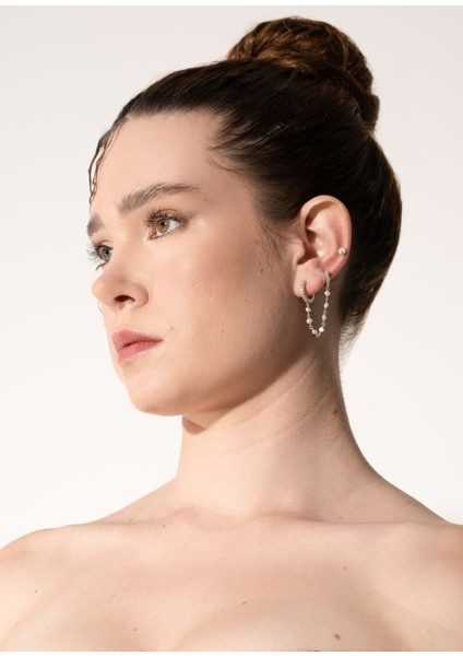 Aria Mayorka Inci 925 Ayar Gümüş Kadın Tragus Piercing Küpe fırsatları