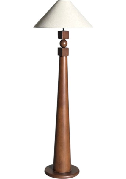 Nordic Kahverengi Ahşap Lambader