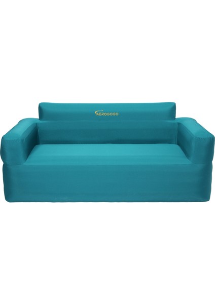 Giga Mavi Çift Kişilik Dahili Pompalı Şişme Koltuk