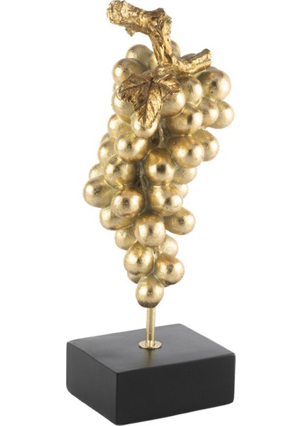 Gold Üzüm Resin Siyah Kaideli Dekoratif Obje