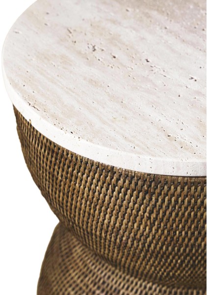 Kum Saati Rattan Yan Sehpa fiyatları