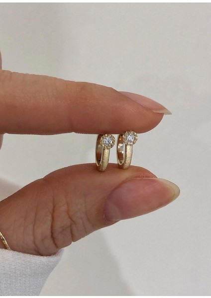 Balance Pırlanta Taşlı 14 Ayar Altın Kadın Tek Küpe fiyatları