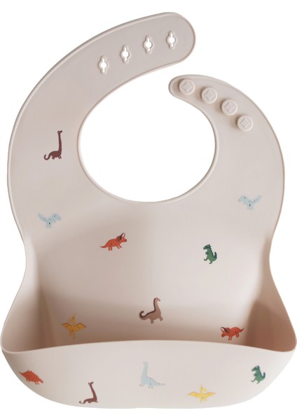 Dinosaurs Silikon Mama Önlüğü