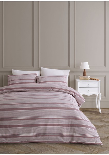 Flint Çizgi Desenli Pamuklu Çift Kişilik Nevresim Takımı 200 x 220 cm fiyatları