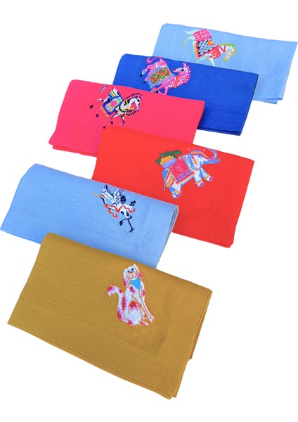 Pembe At Desenli Dekoratif Servis Peçetesi fiyatları