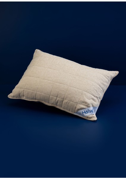 Falun Belçika Bej Keteni ve Organik Pamuk Karışımlı Bej Yastık 50X70 cm