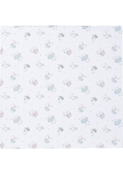 Hero Bunny Müslin Bebek Battaniyesi 120 x 120 cm