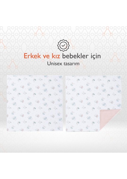 Hero Bunny Müslin Bebek Battaniyesi 120 x 120 cm modelleri