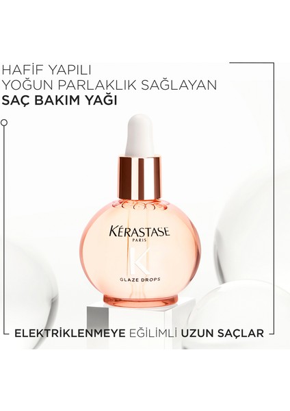 Gloss Absolu Glaze Drops Elektriklenmeye Eğilimli Saçlar Için Saç Bakım Yağı 45 ml fiyatları