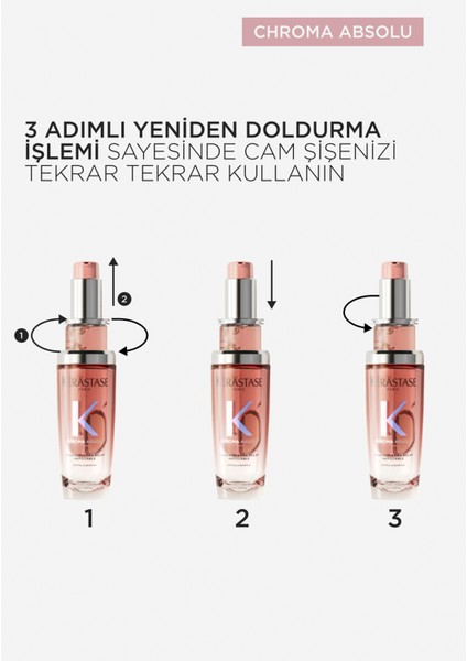 Chroma Absolu L'huile Chroma Eclat Yedek Şişe Saç Yağı 75 ml indirimleri