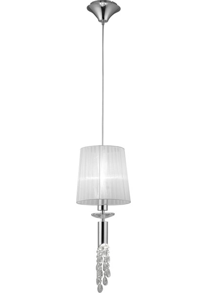 Tiffany Küçük Tekli Metal Krom Sarkıt