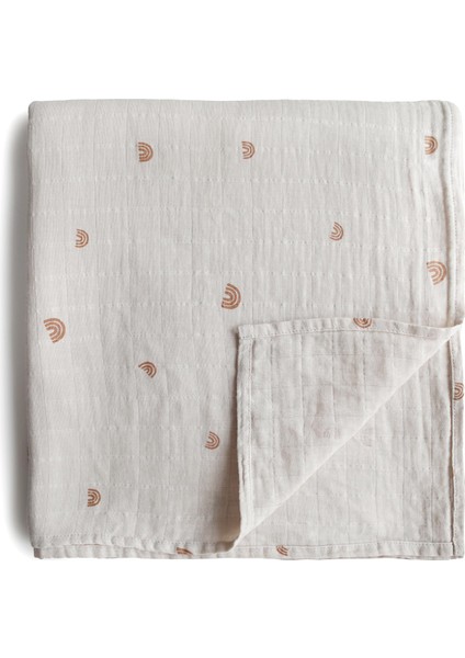 Rainbow Organik Müslin Örtü Kundak