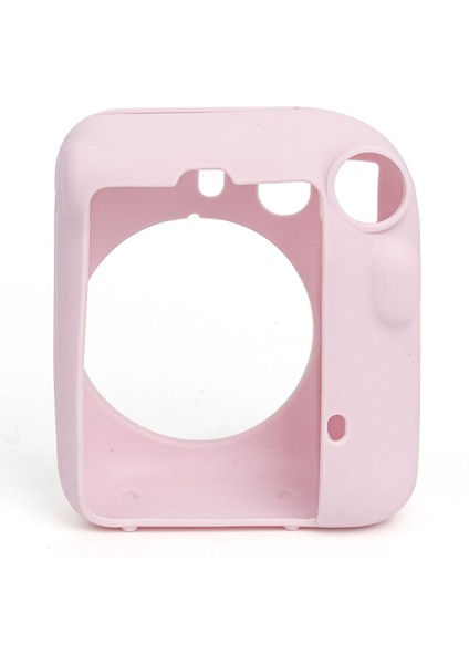 Instax Mini 12 Pembe Fotoğraf Makinesi + 10'lu Film Kıskaçlı Resim Standı ve Silikon Kılıf Seti