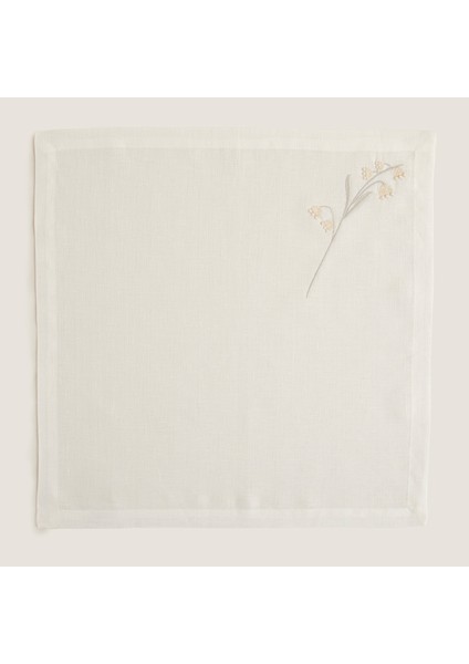 Fuscia Ekru Keten Peçete modelleri