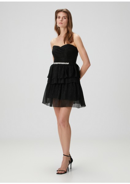 Audrey Siyah Mini Kokteyl Elbise modelleri