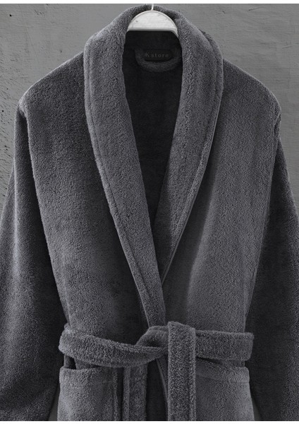 Sicilia Antrasit Pamuklu 3'lü Havlu Bornoz Seti modelleri