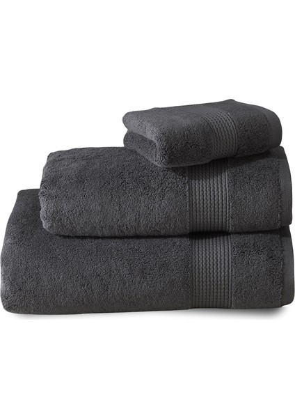 Sicilia Antrasit Pamuklu 3'lü Havlu Bornoz Seti fırsatları