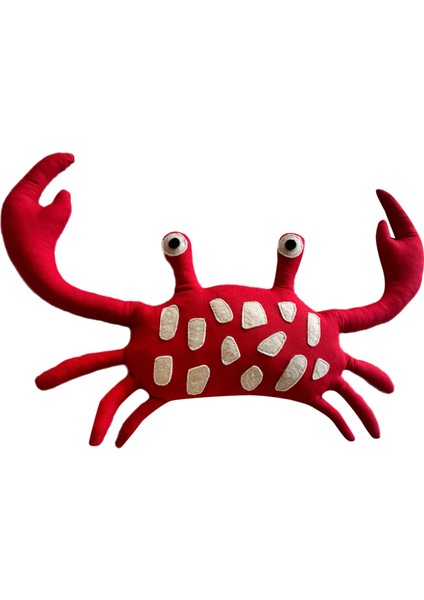 The Friendly Crab Pillow Yengeç Figürlü Dekoratif Çocuk Yastığı