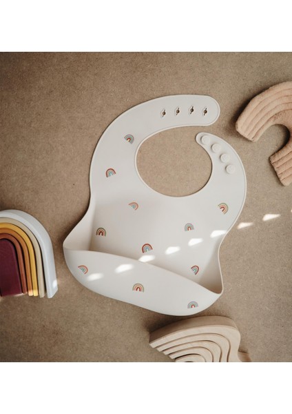 Rainbow Silikon Kolsuz Mama Önlüğü fiyatları