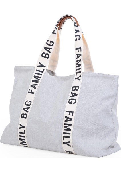 Family Bag Signature Krem Rengi Kanvas Bebek Bakım Çantası fiyatları