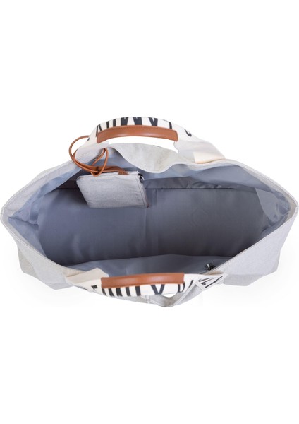 Family Bag Signature Krem Rengi Kanvas Bebek Bakım Çantası fırsatları