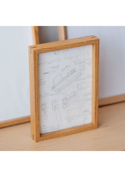 Edge Serisi Honey Meşe Masif Ahşap Dekoratif Çocuk Odası Çerçeve 32 x 42 cm fiyatları