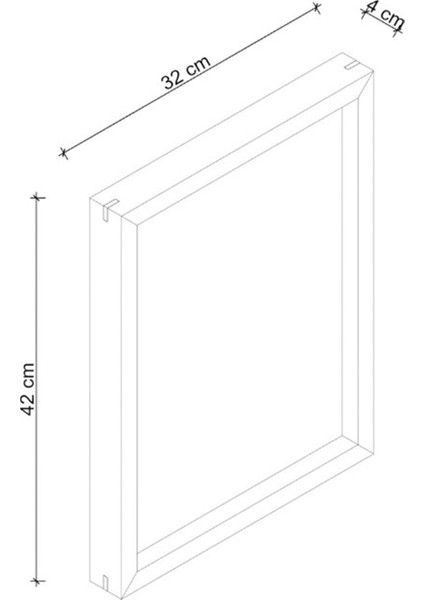 Edge Serisi Honey Meşe Masif Ahşap Dekoratif Çocuk Odası Çerçeve 32 x 42 cm fırsatları