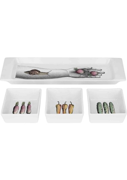 Mano Porselen Tabak Seti