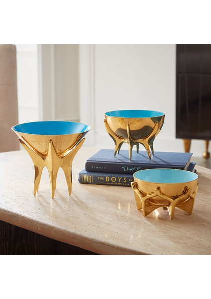 Oscar Medium Mavi Dekoratif Kase fiyatları