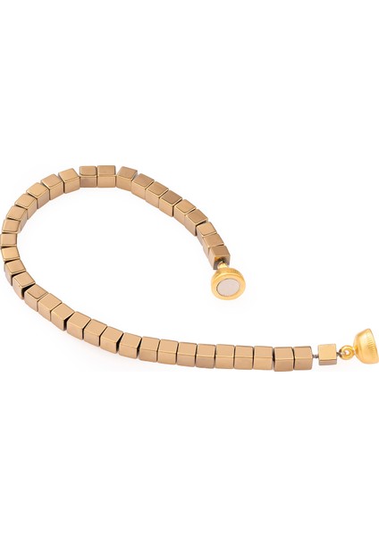 Lidya Altın Rengi Doğal Taş Kadın Bileklik fiyatları