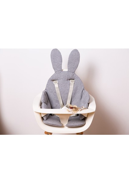 Gri Tavşan Mama Sandalyesi Minderi modelleri