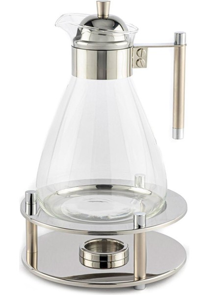 Perle Çelik Isıtcılı Çay Seti 18X29CM