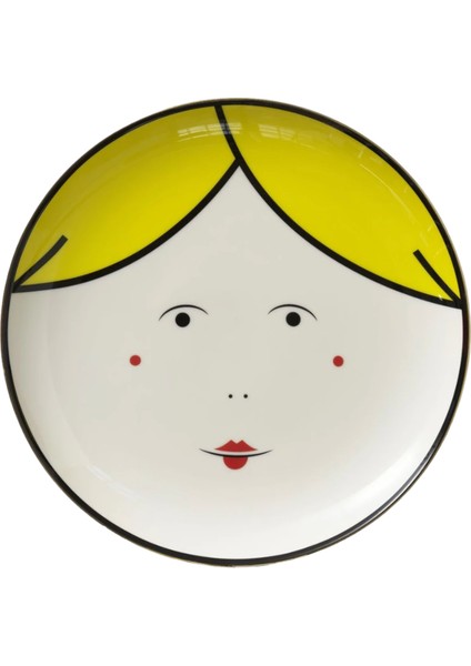 Seeyoutomorrow x Daniel Knorr Sarı Seramik Tabak 27 cm