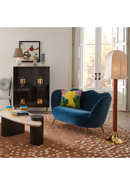 Oscar Medium Mavi Dekoratif Kase modelleri