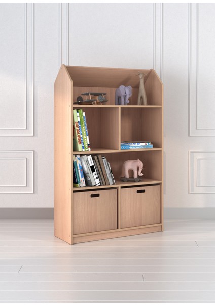 Toy House Naturel Çocuk Kitaplık modelleri