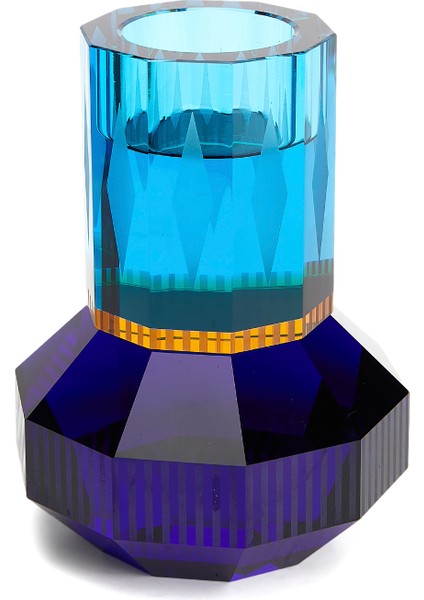 Chicago Çok Renkli Kristal Şamdan